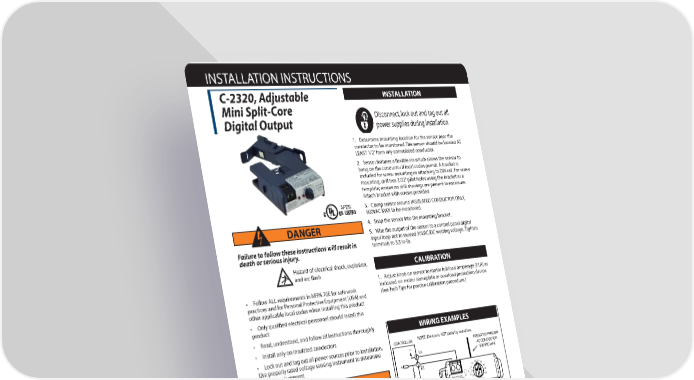 C-2320 Adjustable Mini Split-Core — Senva Inc